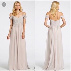 Hayley Paige Burgundy Chiffon Dress prom size 4